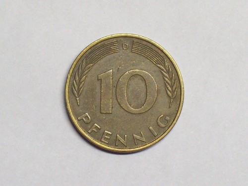 Pfennig brd kursmünze - 10, -kursmünze-