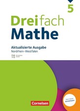 Dreifach Mathe 5. Schuljahr Aktualisierte NRW - 2024 - Neu & unbenutzt gebunden