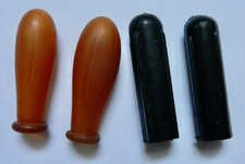 4 Stück Saugbälle Tropfer Tropfpipette Gummi Labor Experiment schwarz braun