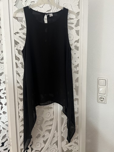 Top schwarz 32 chiffon - schwarz,