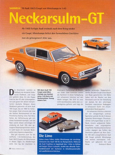 Audi 100 coupe - in, von