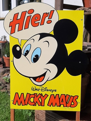 Micky maus reklame schild - maus,