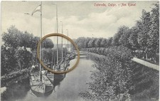 Osterode (Ostróda) Segellastboote Am Kanal 1915