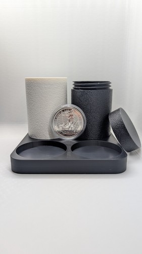 1oz silber münzkapsel tube - silber,