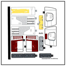 👉 LEGO Aufkleber / Sticker Sheet 75301 - 73624/6328228 Star Wars