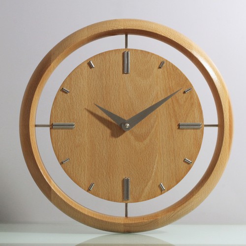 Wanduhr l550 holz buche - holz,