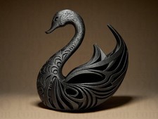 Designer Swan Sculpture |