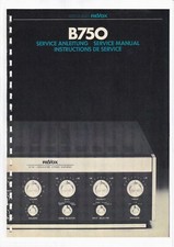 Service Manual-Anleitung für Revox B 750 
