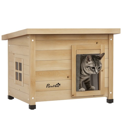 Katzenhaus aus holz - aus,