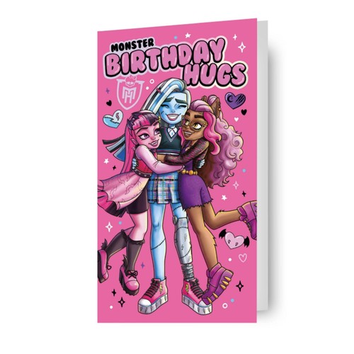 Monster high geburtstagskarte - high,