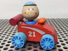 HABA Holzauto rot mit Männchen „21“ L~10,5cm