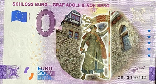 Billet euro schloss - 0,