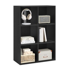 Bücherregal 6 Fächer Würfelregal Aufbewahrungsregal Büroregal Aktenregal 5 Farbe