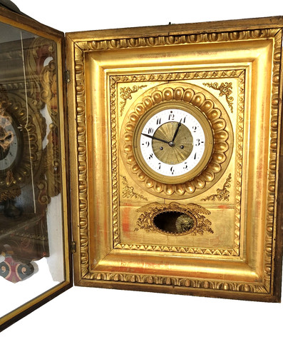 Antik wanduhr biedermeier - antik,
