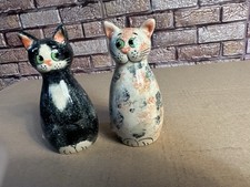 2 X Designer Katze Skulptur