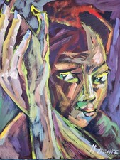 Ölbild Abstrakt Bunt Modern Art Alexander Diener Kunst Unikat Wandbild Frau Farb