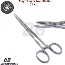 "Mayo-Hegar Nadelhalter 14 cm – Chirurgisch Dental OP Naht Nadelhalter Piercing"