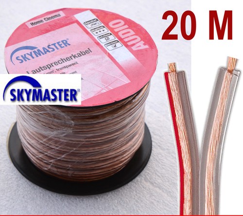20m 2adriges hifi kabel - 20m,