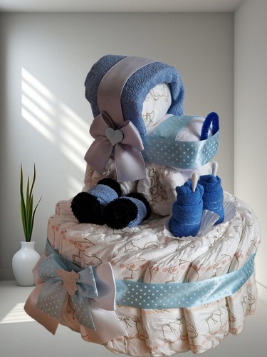 Windeltorte mini blau für - mini,