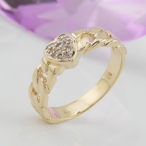 Aparter ring herz 585 gelbgold - herz,