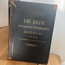 Hand-Atlas 1889 : Die Erde in