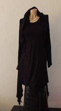 * Black Label by My Obsession Kapuzen Kleid Gr. XL 40 TOP asymmetrisch Schwarz