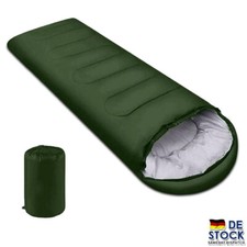 210 x 75cm Mumienschlafsack Winter Schlafsack Deckenschlafsack mit Kopfteil