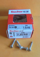 Fischer Pfostenschraube edelstahl Ø7 x 40mm # 9409736 wählbar Menge