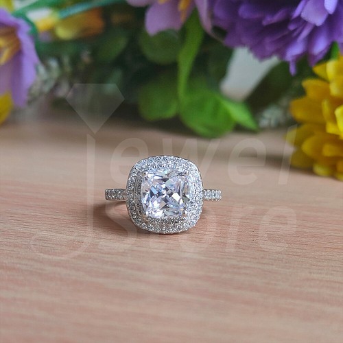 80kt kissen halo diamant - 2,80kt,