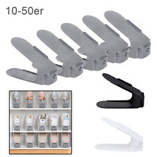 10~50 x Schuhregal Schuhstapler Verstellbarer Organizer Aufbewahrung Schuhhalter