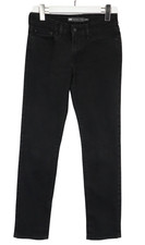 LEVI'S Slight Curve Mid Rise Slim Jeans Damen W27/L32 Zip Fly Stretch Schwarz