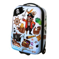 Kinder Handgepäck Koffer LED Skater Rollen Jungs 819 Piraten  HH