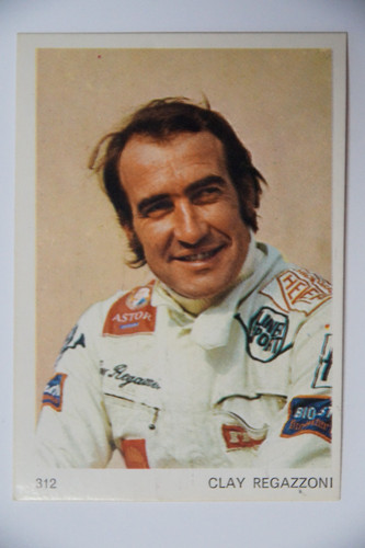 Clay regazzoni sticker 1973 - sticker,