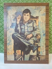 NVA Eigentum Bild Soldat Malerei Kunst ca. 30x40 Portrait Gemälde DDR Inventar