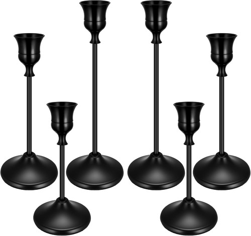6er set metall - metall, kerzenständer