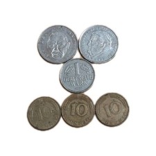 1x 1 DM Münze - 2x 2 DM