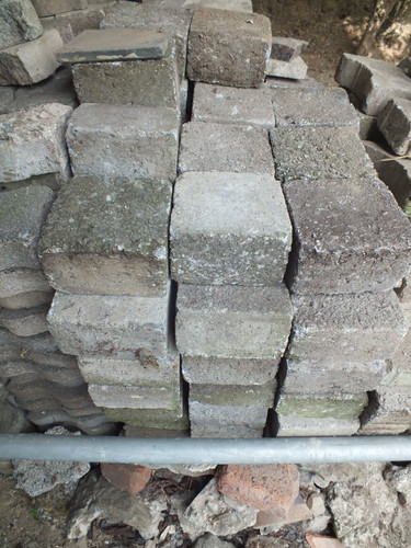 Alte beton pflastersteine - alte,
