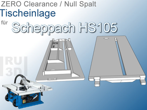 Tischeinlage scheppach hs - f.,