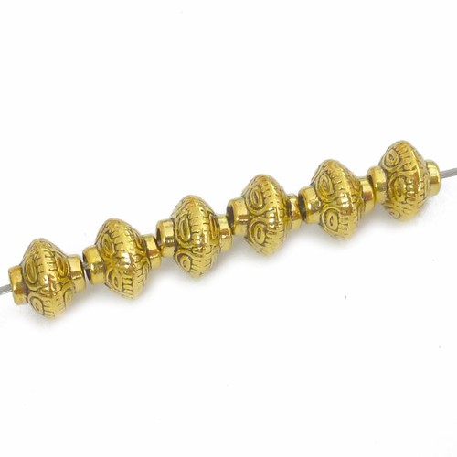 Metallperlen bicone 6mm farbe - 6mm,