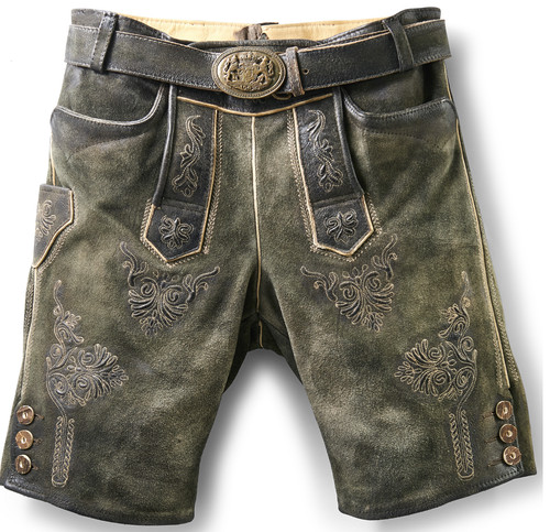 Trachtenlederhose kurz herren - trachtenlederhose,