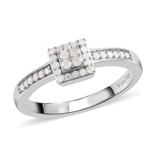 Diamant Cluster Ring Platin