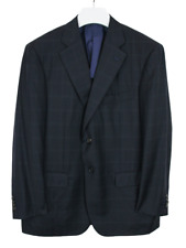 Pal Zileri Blazer Herren Groß Reine Wolle Kariert Halb Gefüttert Formelle