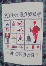 Stickheft Herzliche Weihnachtsgrüsse Kreuzstichmotive aus d.Erzgebirge U.Schertz