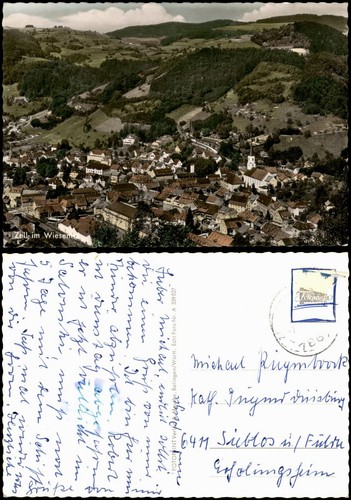 Ansichtskarte zell - ansichtskarte,