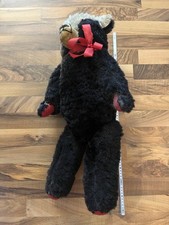 teddybär alt antik mit Stroh