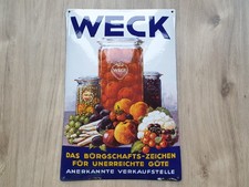 WECK Emailschild um 1920 