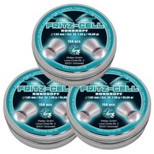 3 x 150 Fritz Cell Rundkopf 7,62 mm Diabolos Luftgewehr auch für FX Dreamline