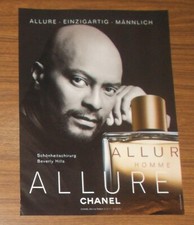 Seltene Werbung vintage CHANEL ALLURE Homme Eau de Toilette 2000