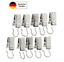10x Klammer Haken Clips