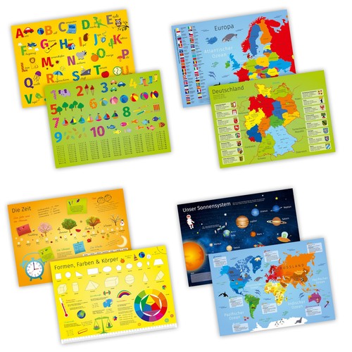 4er set kinder tischset - 4er, mit